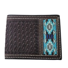 Ranger Belt Company Brown Croc-Embossed Genuine Leather Bifold Wallet — listing 3