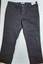 Abercrombie & Fitch The '90s Straight Ultra High Rise Jeans Washed Black — listing 6