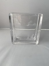 Swedish Mid-Century Copper-Wheel Engraved Crystal Vase with Archer Motif — listing 5