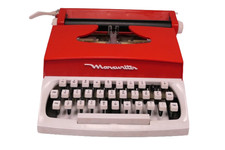 Vintage Marxwriter Tin Toy Typewriter Gray Made in Japan