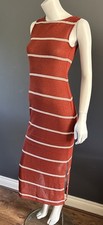 Primark Navy & White Striped Sleeveless Midi Dress, Size UK 20 — listing 3