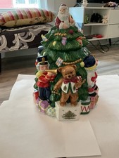 Group of Three Vintage Figural Ceramic Cookie Jars (Beaver on Log, Mouse in Apron, Chipmunk/Squirrel) — listing 5