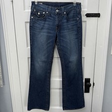 True Religion Women's Bootcut Jeans with Embellished Flap Pockets in Dark Wash 27 — listing 3