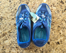 Lands' End Men's Water Shoes with Bungee Lace System, Blue/Gray Mesh, US 9.5 D — listing 2