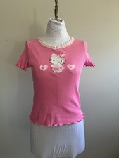 Hello Kitty by Sanrio Gray All-Over Print Puff-Sleeve T-Shirt, listing 5