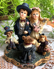 Boyds Bears Yesterdays' Child Dollstone Ryan & Diane with Cory, Wesley and Carly Love is Forever Figurine #3553