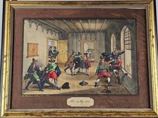 Framed Hand-Colored Etching of Children Walking, Pencil-Signed Limited Edition — listing 2