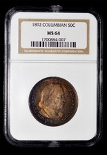 1892 World's Columbian Exposition Commemorative Silver Half Dollar — listing 2