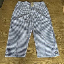 Navy & White Gingham Seersucker Ankle Pants J.Crew / Talbots / Ann Taylor