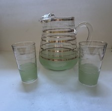 Frosted Glass Pitcher with Angular Body and Applied Handle — listing 3