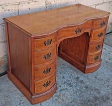 Mahogany Secretary Desk with Glazed Bookcase Top, Flame Veneer Drop-Front, 73.5" H — listing 6