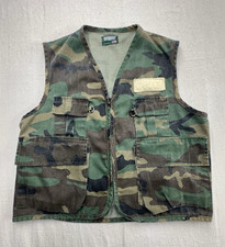 Saf-T-Bak Woodland Camo Hunting Camp Vests (Pair) - Made in USA — listing 3