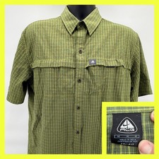 Vintage 1990s Nike Golf All-Over Plaid Print Polo Shirt, Navy/White, Size XL — listing 6