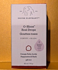 Drunk Elephant O-Bloos Rosi Drops Fortify + Blush Serum 30ml / 1 fl oz with Lala Retro Whipped Cream Sample — listing 2