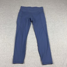 Gaiam Black High-Rise Yoga Leggings with Side Pockets, Size L — listing 2
