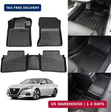 Genuine Nissan Altima Carpeted Floor Mat Set (4-piece) with Hide-Away Trunk Net — listing 4