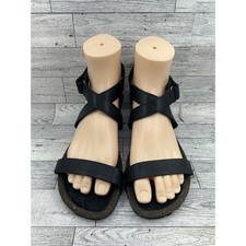Teva Women's Black Leather Cork-Footbed Ankle-Strap Sandals with Purple Accent, listing 3