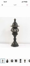Vintage Japanese-Style Wooden Lantern Night Light with Hand-Painted Koi Fish Panel — listing 2