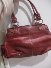 Nordstrom Genuine Leather Brown Distressed Doctor-Style Satchel Handbag — listing 6