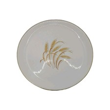 Homer Laughlin Golden Wheat Dinner Plate, 22K Gold Trim