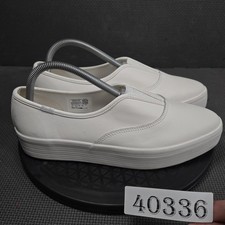 Keds Women's White Leather Lace-Up Sneakers with Ortholite Insole — listing 2