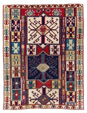 Antique Caucasian Shirvan Lesghi Star Rug, 54 x 100 inches — listing 2