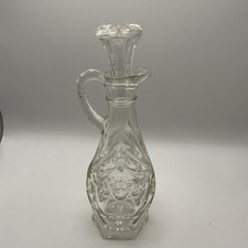 Vintage Anchor Hocking Early American Prescut Star of David Cruet (Missing Stopper) — listing 5