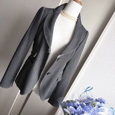 Armani Collezioni Men's Navy Textured Knit Soft-Shoulder Blazer with Patch Pockets — listing 6