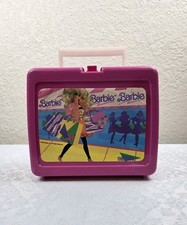 Vintage Barbie Lunch Box Thermos with Pink Cup Lid — listing 4