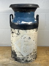 Vintage Hand-Painted Tole Milk Can with Fruit Still Life Decoration — listing 6