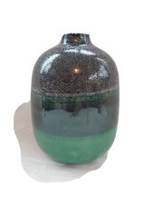 Destinos S.A. Portuguese Ceramic Bud Vase, Ombré Orange & Red Glaze