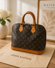 Louis Vuitton Alma PM Monogram Canvas Handbag with Vachetta Leather Trim — listing 5