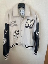 Mr Enjoy Da Money (MEDM) Satin Varsity Bomber Jacket with Sunflower Cross & Patch Detailing, Size XL — listing 3