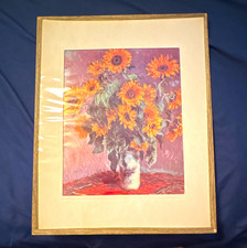 Framed Reproduction of Claude Monet 'Bouquet of Sunflowers' (1881), 32in x 38in — listing 2