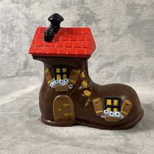 Vintage Old Woman Who Lived in a Shoe Ceramic Piggy Bank — listing 3