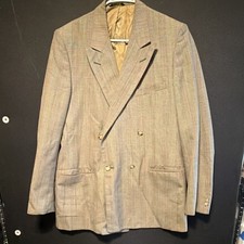 Vintage Palm Beach Double-Breasted Glen Plaid Tweed Sport Coat Blazer — listing 2