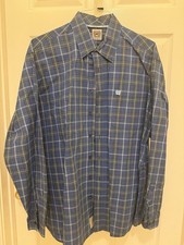 Cinch Men's Long Sleeve Button-Down Western Shirt, Teal Blue Geometric Print, Size XXXL — listing 5