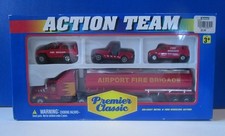 Vintage Diecast White Airport Fire/Rescue Snorkel Truck Toy