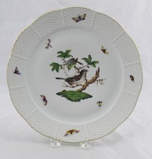 Herend Rothschild Bird (RO) Pattern Hand-Painted Porcelain Baluster Vase with Gold Rim — listing 4
