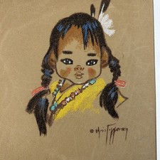 Gerda Christoffersen 'Oodees' #104 Apache Papoose Style Matted Print — listing 2