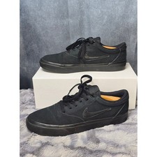 Nike SB Charge Canvas Skate Shoes - Triple Black — listing 4