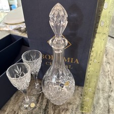 Cut Glass Decanter or Perfume Bottle Stopper with Mushroom Finial — listing 4