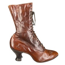 Antique Leather Ankle Support / Athletic Cuff with Buckle Straps