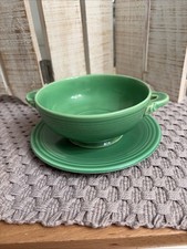 Cobalt Blue Two-Handled Cream Soup Bowl — listing 2