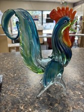 Murano Art Glass Rooster/Bird Figurine with Gold Leaf and Millefiori Murrine No mark at all — listing 6