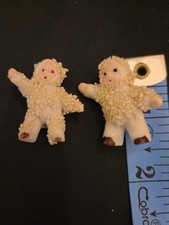Set of Three Snow Babies Musician Bisque Figurines (Cymbals, Horn, Drum) — listing 5
