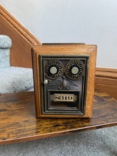 Vintage Mechanical Combination Dial Coin Safe / Bank with Visible Gear Movement, 5x4 in. — listing 5