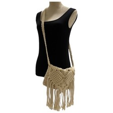 Mossimo Supply Co Faux Leather Fringe Hobo Bag in Tan — listing 4