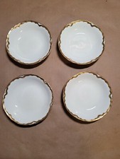 Pope-Gosser China Gold Band Covered Sugar Bowl with Matching Cups and Saucers — listing 6
