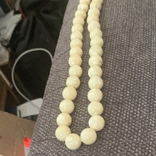 Vintage Mother-of-Pearl Cleopatra-Style Collar Necklace and Bracelet Set with Gold-Tone Beads — listing 4